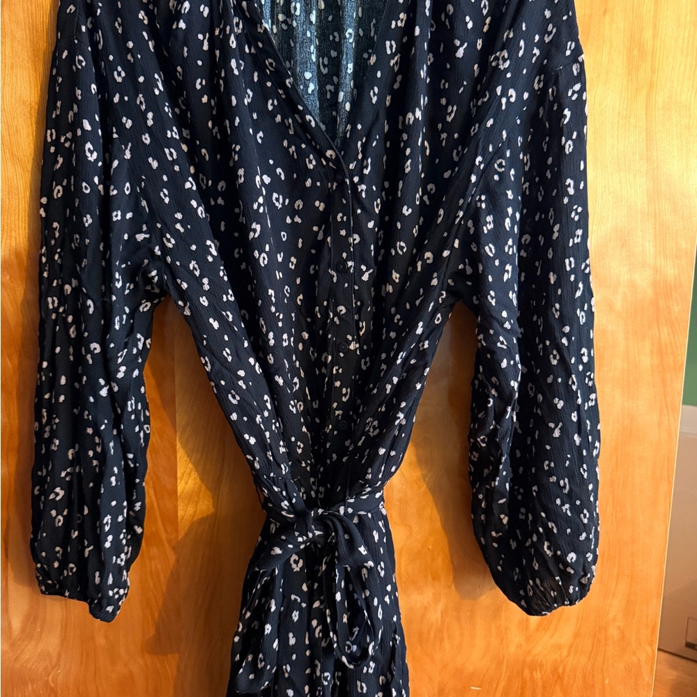 Z Supply Black and Pink Patterned Top